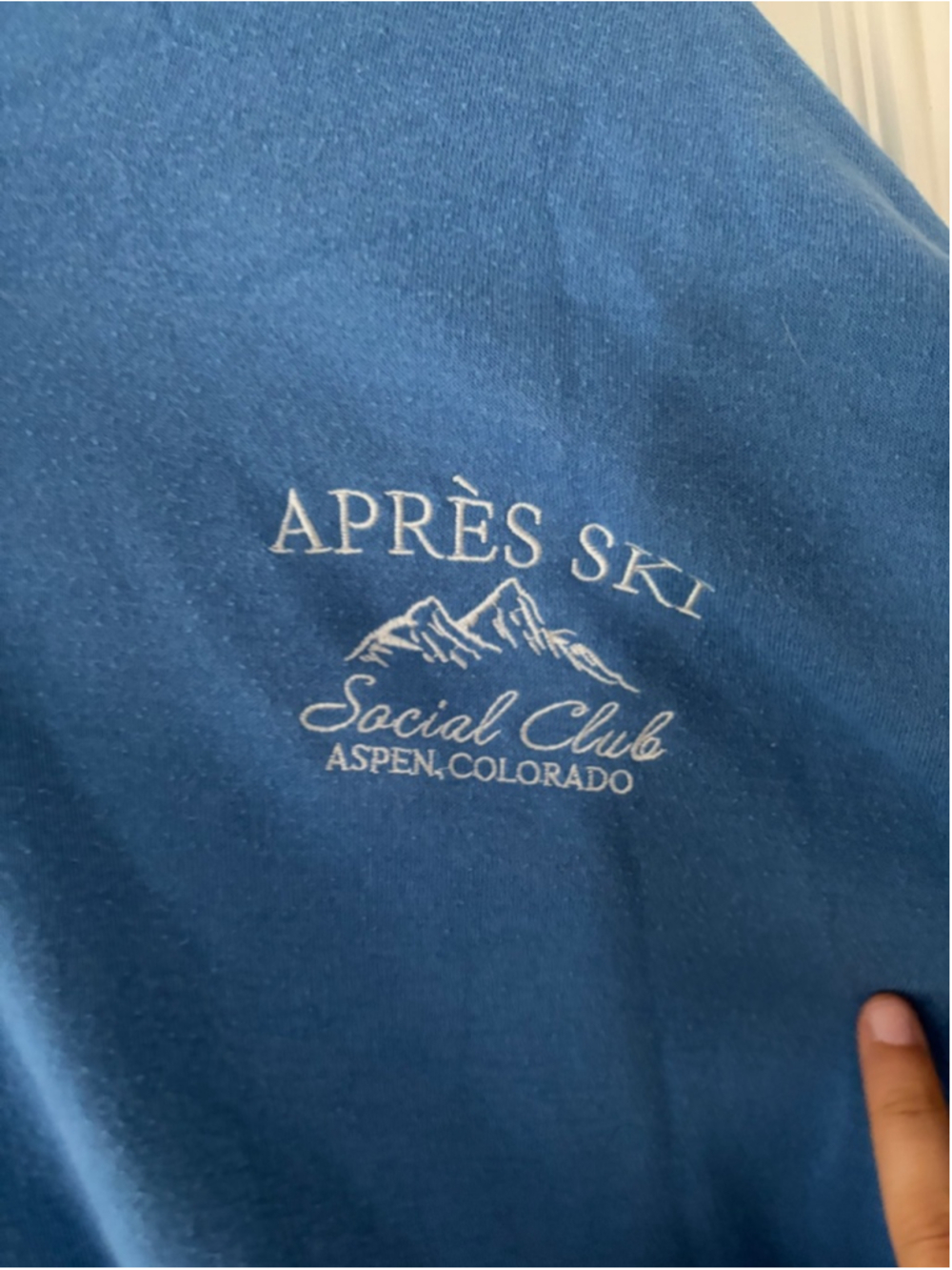 Lazy Sunday Blue Apres Ski Zip-Up Hoodie S - Picture 4 of 4